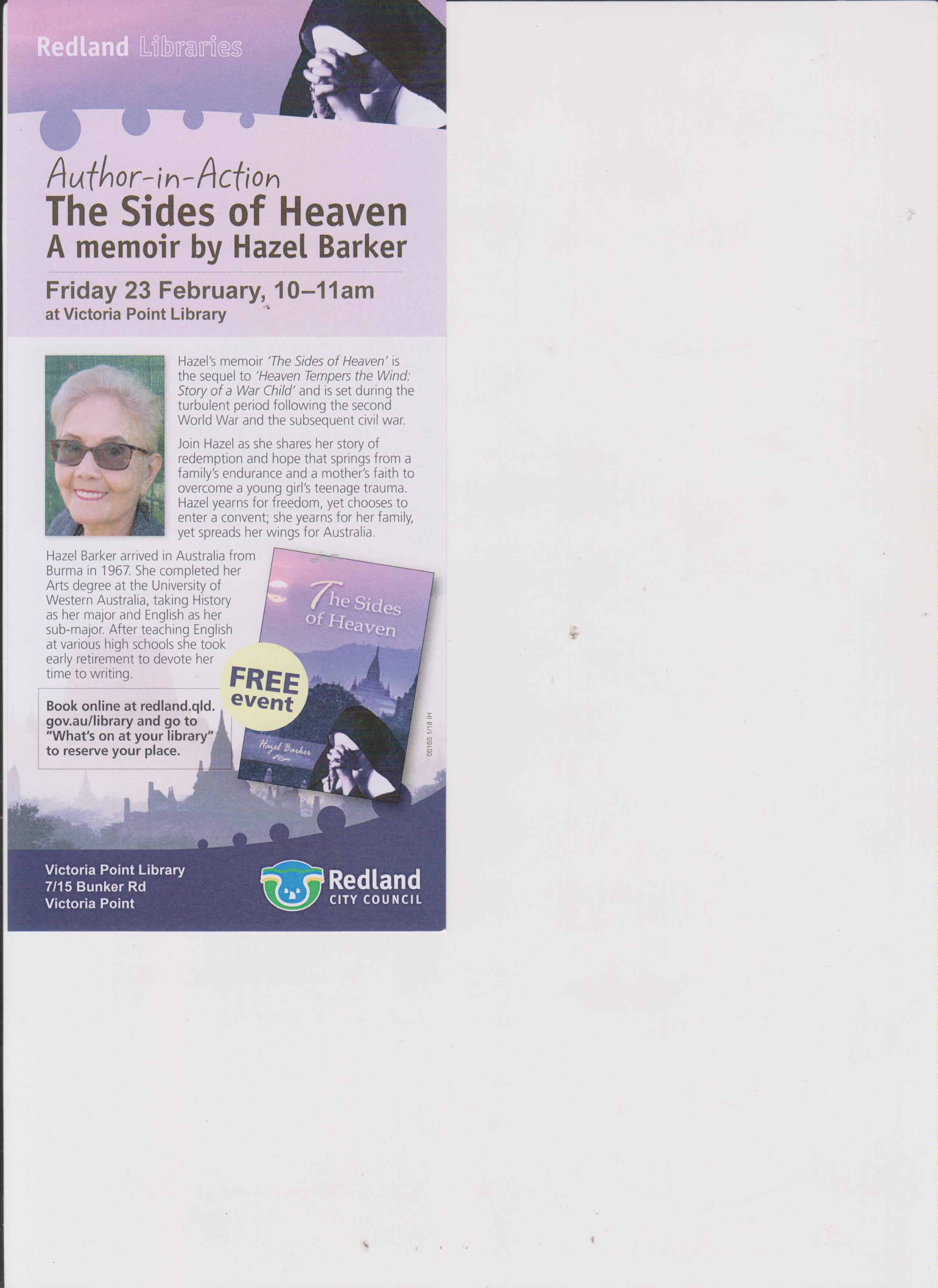 The Sides of Heaven - Book Launch